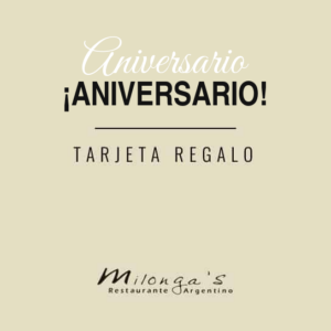 Tarjeta Regalo: Aniversario