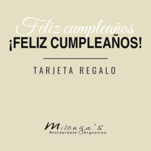 Tarjeta Regalo: Feliz cumpleaños