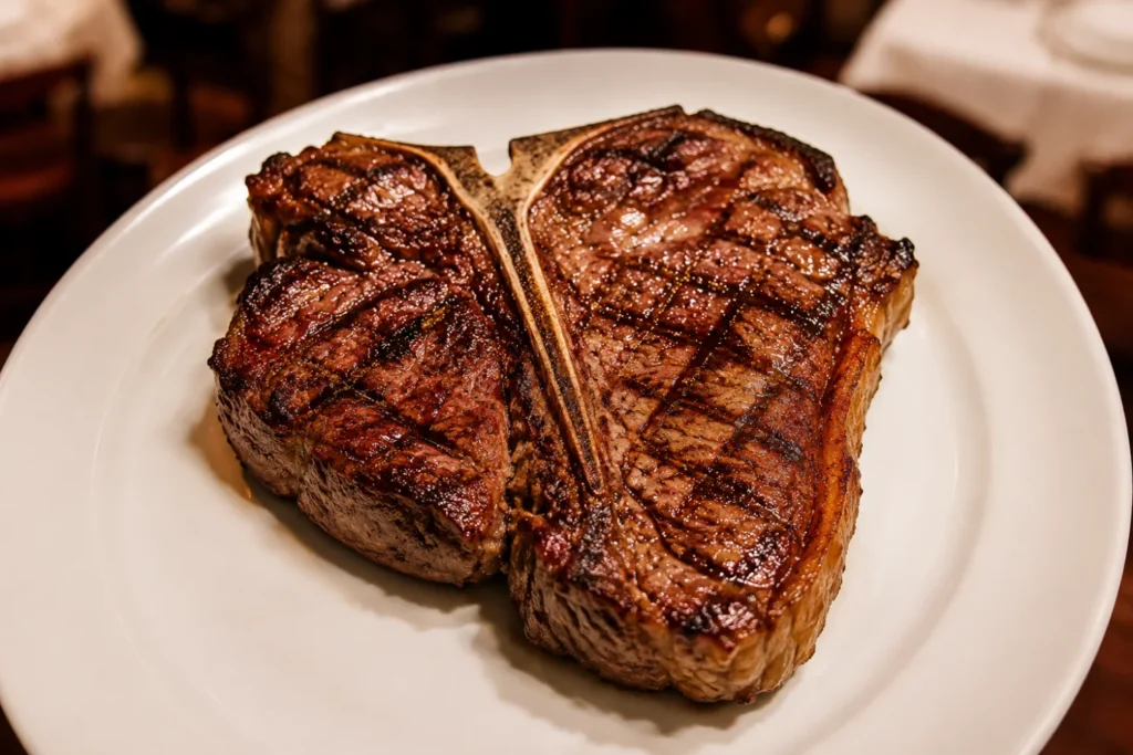 T-bone a la parrilla, asador argentino Milonga's Sevilla